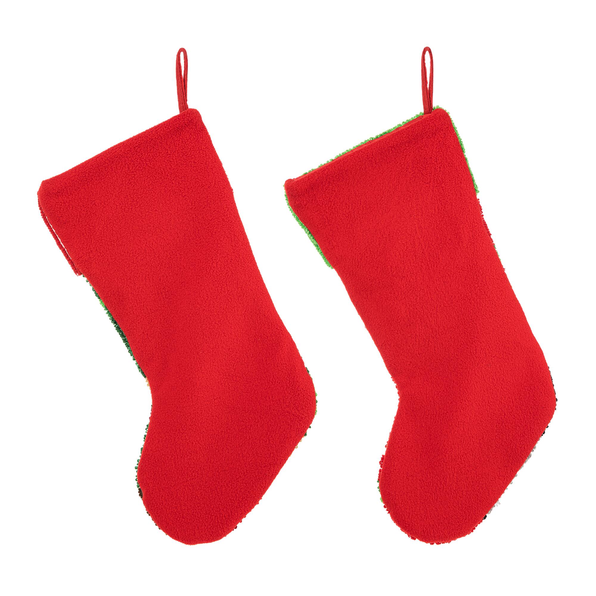 Glitzhome® 20.5" Dog & Cat Hooked Stocking Set